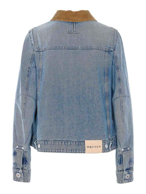 ALEXANDER MCQUEEN: denim jacket online - Denim Jacket
