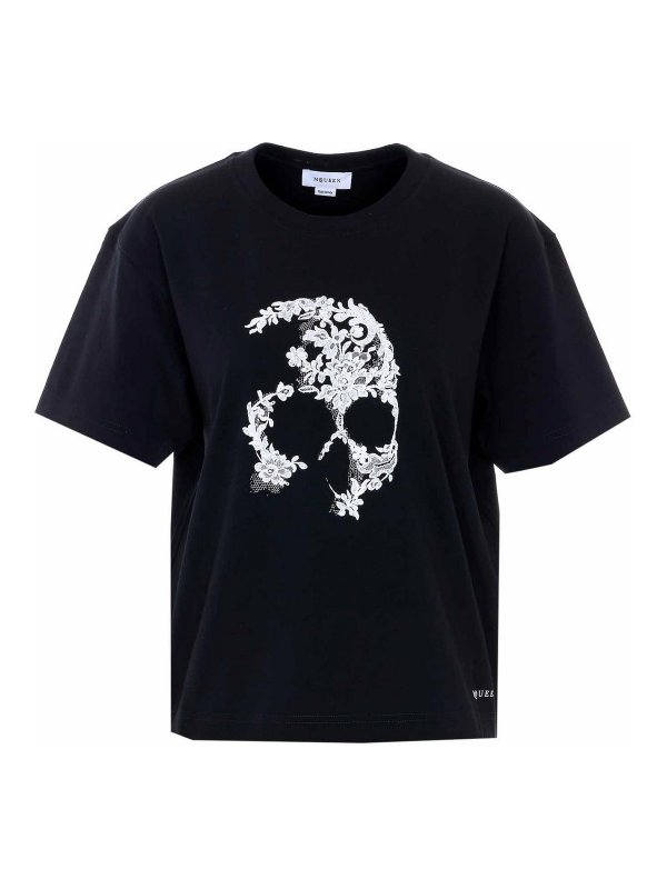 ALEXANDER MCQUEEN: t-shirts - Black T-Shirt