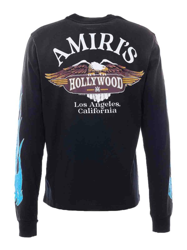 AMIRI: t-shirts online - Eagle Flames Long Sleeves T-Shirt