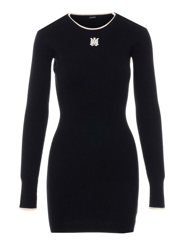 AMIRI: ショートドレス - ショートドレス - 黒