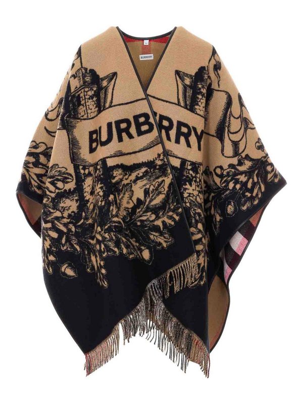 BURBERRY: Capas  y Ponchos - Capa - Beis