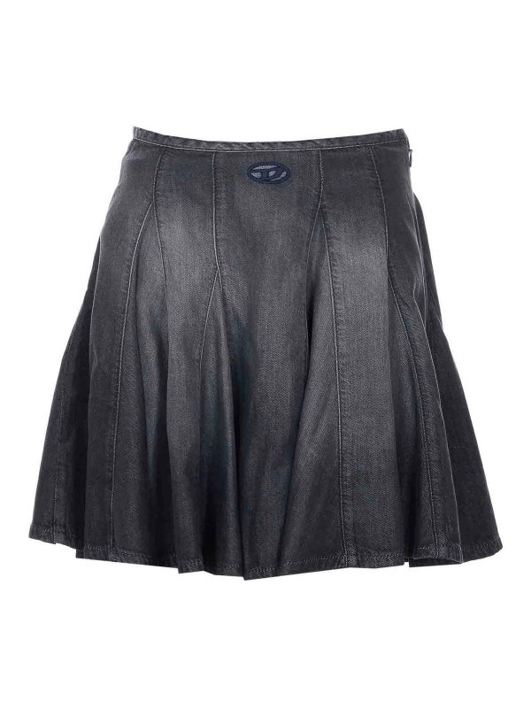 DIESEL: ニーレングススカート＆ミディ丈 - 膝丈/ミディスカート - 黒