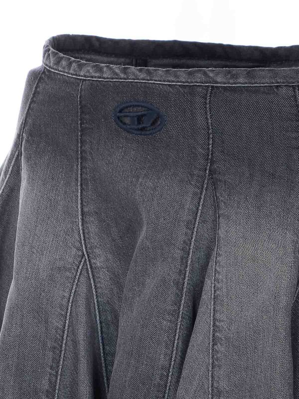 The Best Shops DIESEL: ニーレングススカート＆ミディ丈 - 膝丈/ミディスカート - 黒