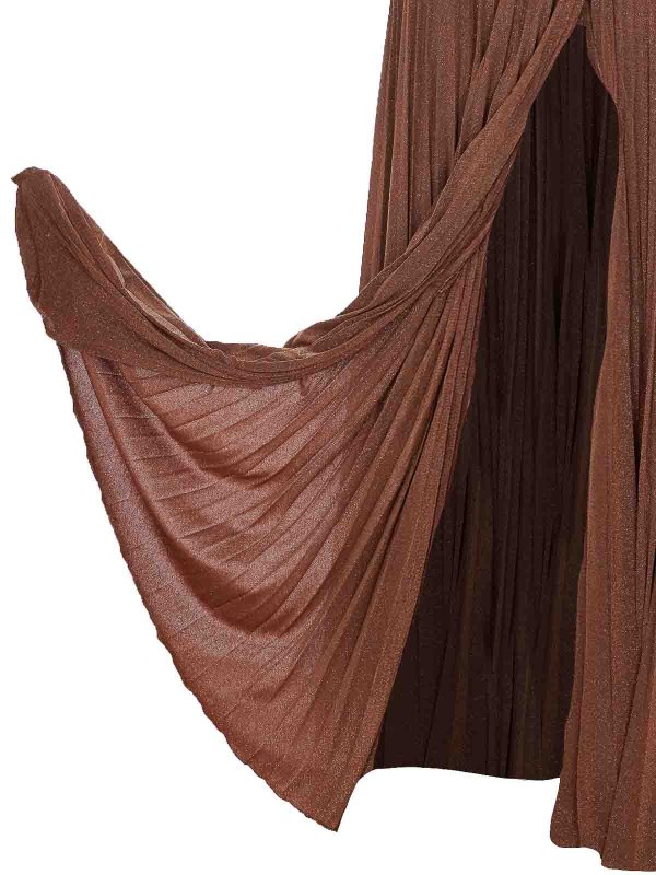 ELISABETTA FRANCHI buy online 膝丈ドレス - ブラウン