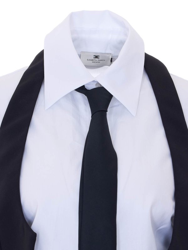 シャツ - 白 shop online: ELISABETTA FRANCHI