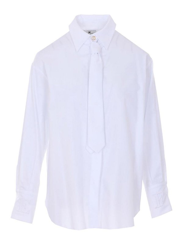 ELISABETTA FRANCHI: シャツ - シャツ - 白