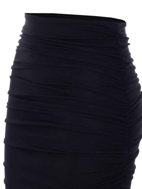 The Best Shops ELISABETTA FRANCHI: ニーレングススカート＆ミディ丈 - 膝丈/ミディスカート - 黒