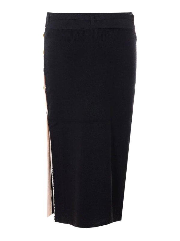 ELISABETTA FRANCHI: ニーレングススカート＆ミディ丈 online - 膝丈/ミディスカート - 黒