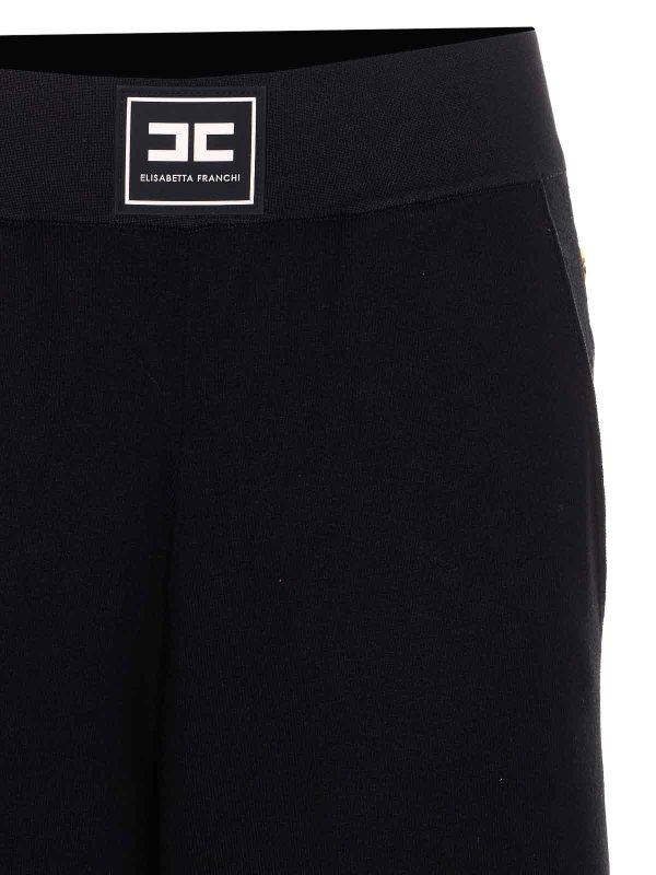 カジュアルパンツ - 黒 shop online: ELISABETTA FRANCHI