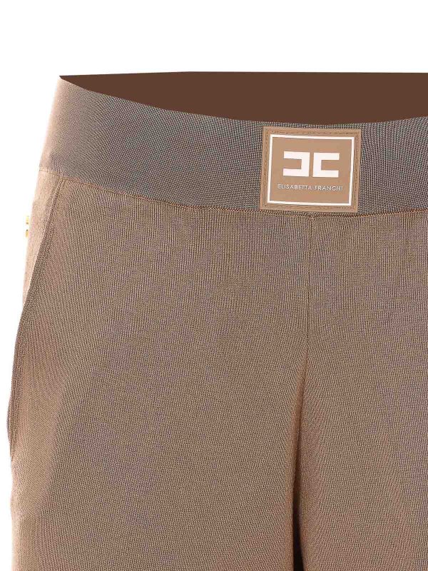 カジュアルパンツ - ブラウン shop online: ELISABETTA FRANCHI