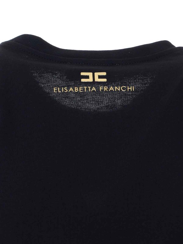 The Best Shops ELISABETTA FRANCHI: t-shirt - T-shirt  nera