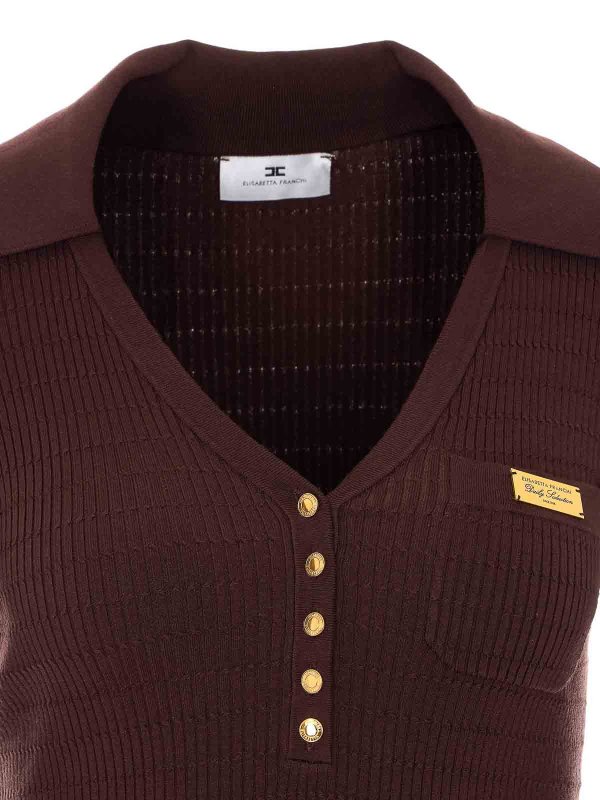 トップ/タンクトップ - ブラウン shop online: ELISABETTA FRANCHI