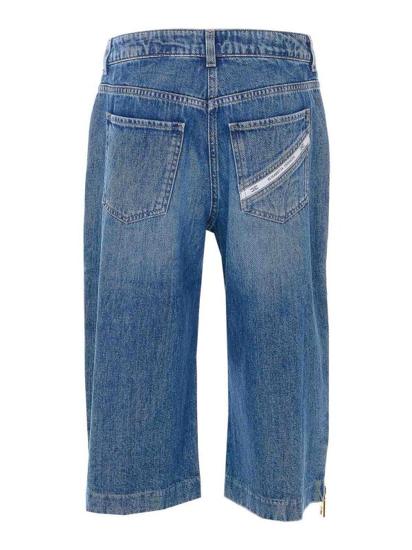 ELISABETTA FRANCHI: トラウザーショーツ online - ショートパンツ - ブルー