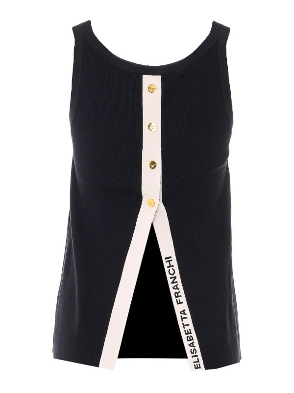 ELISABETTA FRANCHI: トップス＆タンクトップ online - トップ/タンクトップ - 黒