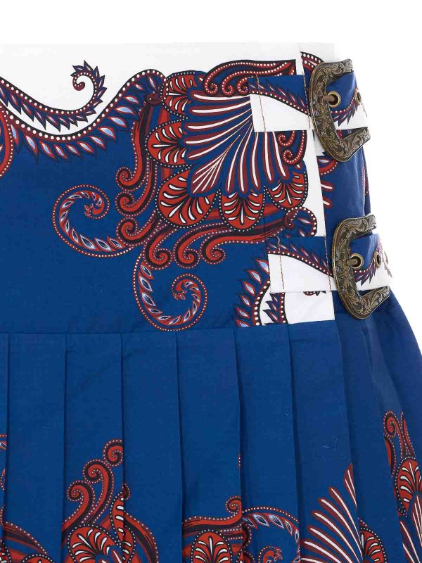 ミニスカート - ブルー shop online: FARM RIO