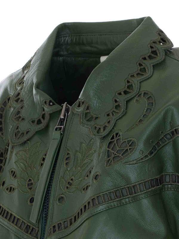 The Best Shops FARM RIO: レザージャケット - レザージャケット - 緑