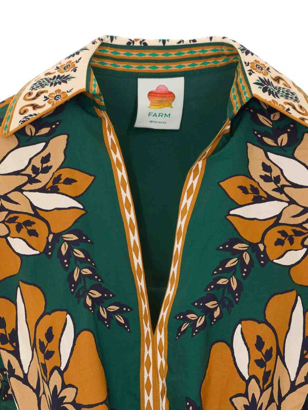 ショートドレス - 緑 shop online: FARM RIO