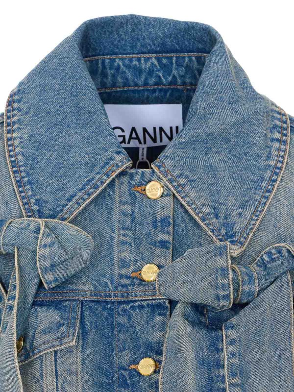 デニムジャケット - ブルー shop online: GANNI