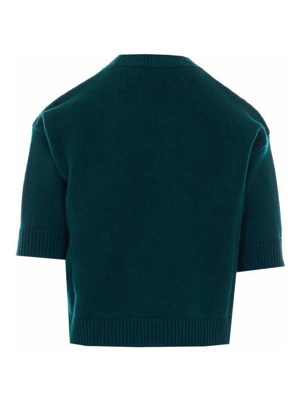 GUCCI: crew necks online - Green Sweater