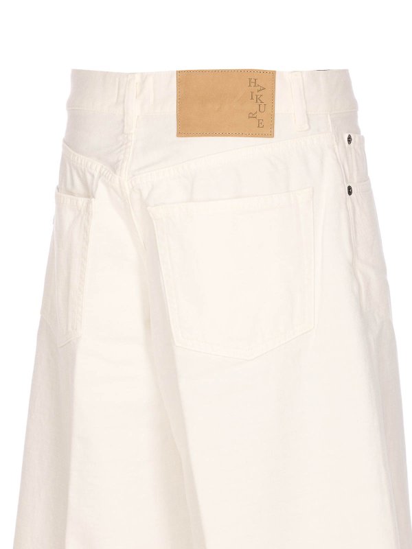 The Best Shops HAIKURE: ストレートジーンズ - ストレートジーンズ - 白