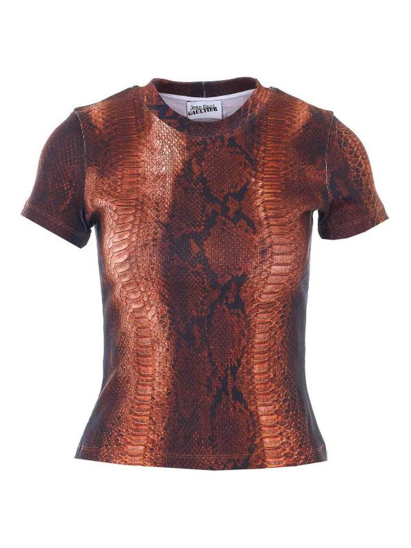 JEAN PAUL GAULTIER: T-shirts - T-Shirt - Braun