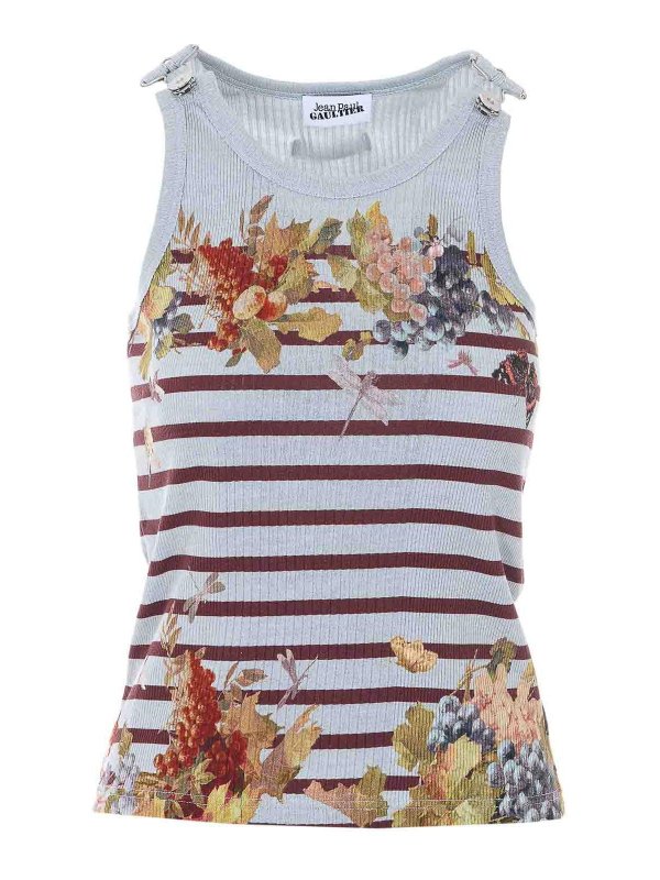 JEAN PAUL GAULTIER: トップス＆タンクトップ - トップ/タンクトップ - グレー