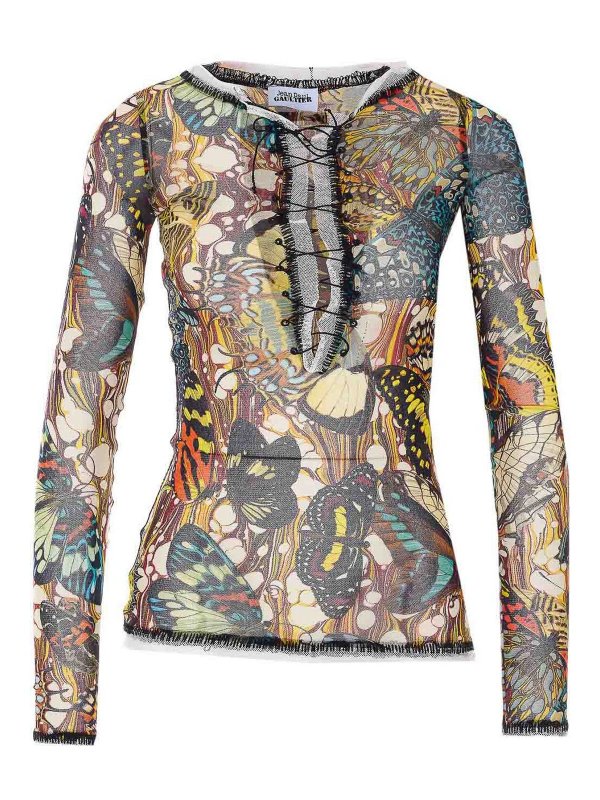 JEAN PAUL GAULTIER: トップス＆タンクトップ - トップ/タンクトップ - マルチカラー