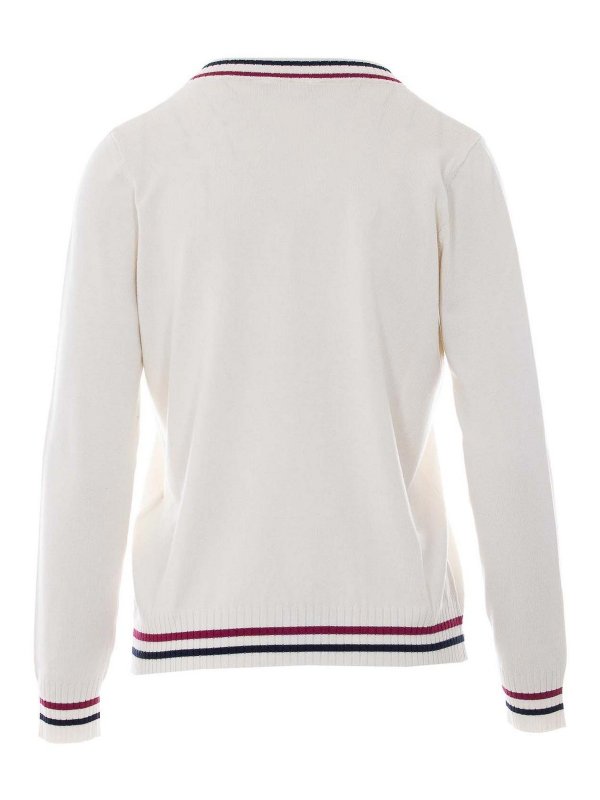 Liu Jo: Strickpullover mit Rundhalsausschnitt online - Rundhalspullover - Weiß