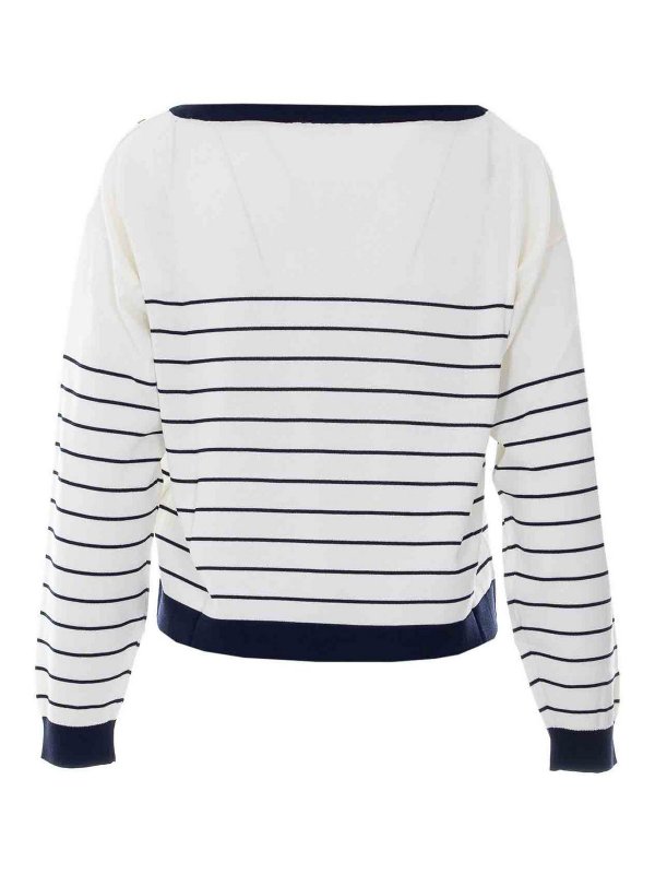 Liu Jo: Strickpullover mit Rundhalsausschnitt online - Rundhalspullover - Weiß