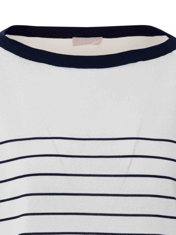 Rundhalspullover - Weiß shop online: Liu Jo