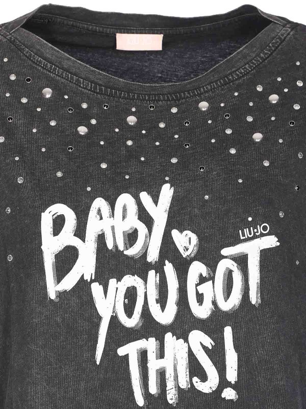 Camiseta - Gris Replica 
online: Liu Jo