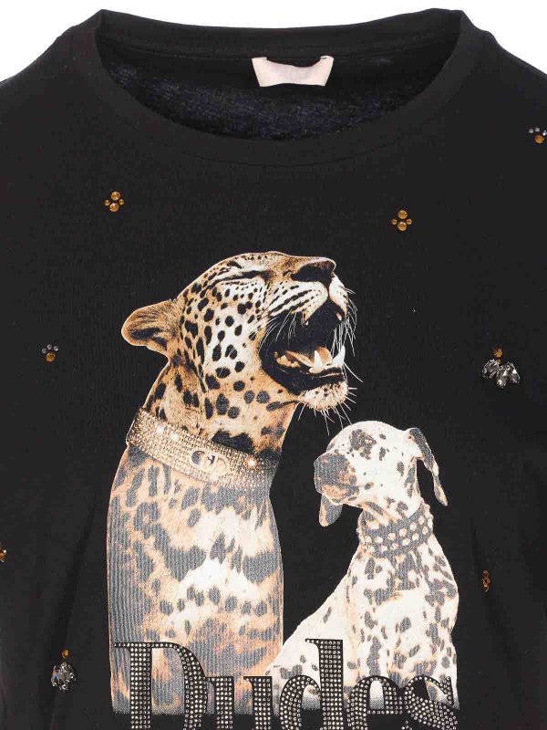 T-shirt  nera Replica 
online: Liu Jo