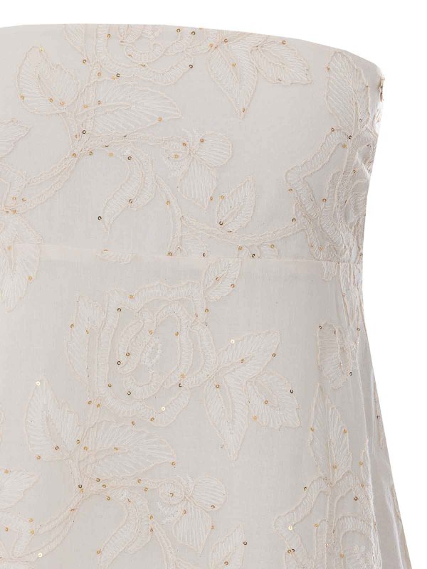 膝丈ドレス - ベージュ shop online: Liu Jo