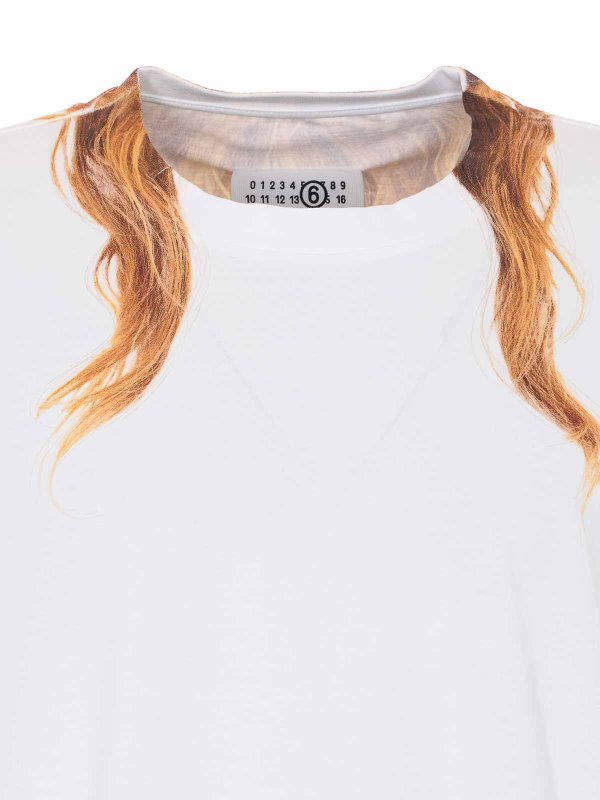 T-Shirt - Weiß Replica 
online: MM6 MAISON MARGIELA