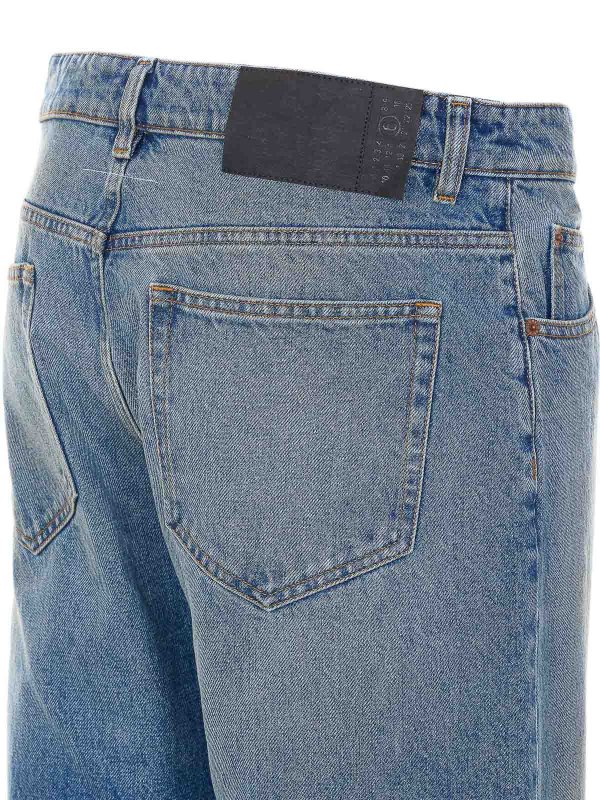 The Best Shops MM6 MAISON MARGIELA: ストレートジーンズ - ストレートジーンズ - ブルー