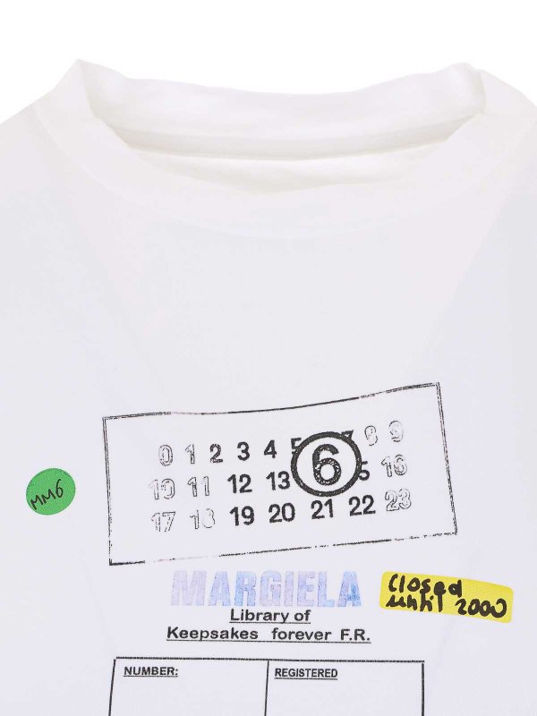 T-shirt con stampa grafica Replica 
online: MM6 MAISON MARGIELA