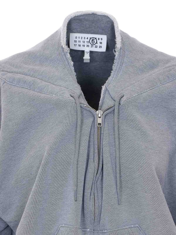 スウェットシャツ/セーター - グレー shop online: MM6 MAISON MARGIELA