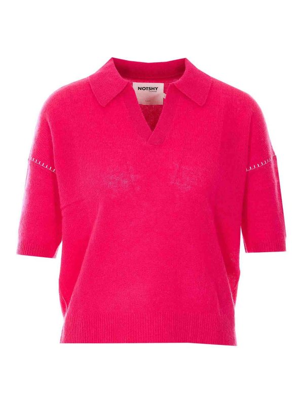 NOTSHY: Strickpullover mit Rundhalsausschnitt - Rundhalspullover - Bunt