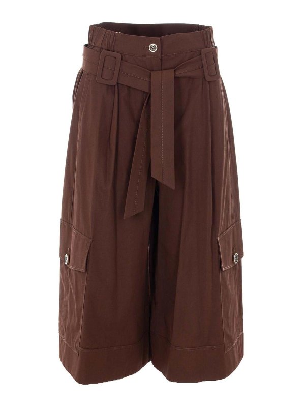 Pinko: カジュアルトラウザー - カジュアルパンツ - ブラウン