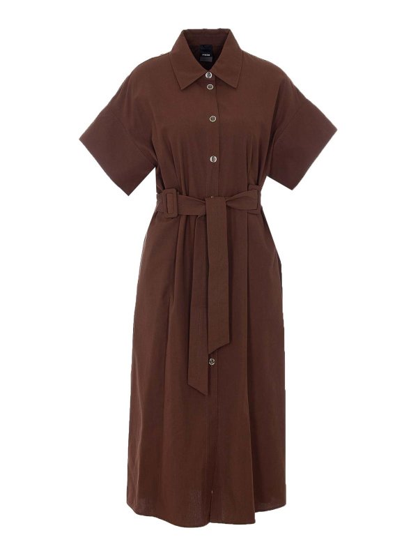 Pinko: ショートドレス - ショートドレス - ブラウン