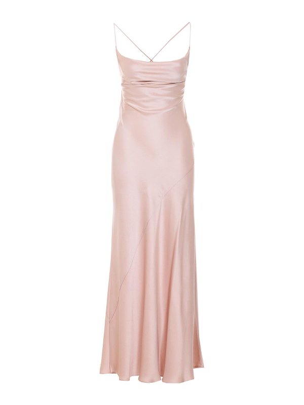 Pinko: マキシドレス - フレアジーンズ - ヌードカラー