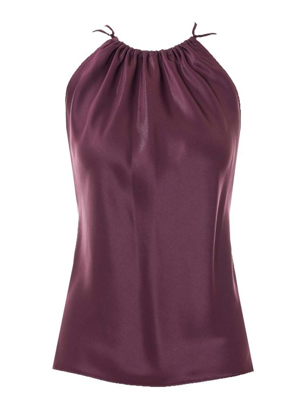 Pinko: Tops y camisetas sin mangas - Top - Rojo