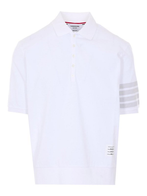 THOM BROWNE: Polos - Polo - Blanco
