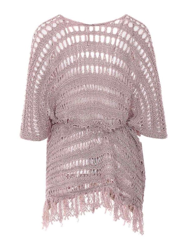 TWINSET: ニーレングスドレス online - 膝丈ドレス - ヌードカラー