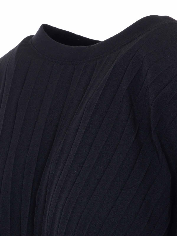 The Best Shops TWINSET: Strickpullover mit Rundhalsausschnitt - Rundhalspullover - Schwarz