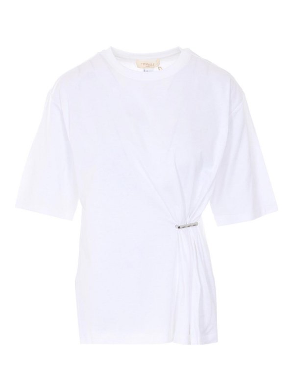 TWINSET: Camisetas - Camiseta - Blanco
