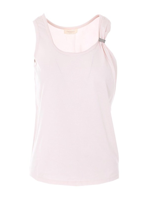 TWINSET: トップス＆タンクトップ - トップ/タンクトップ - ヌードカラー