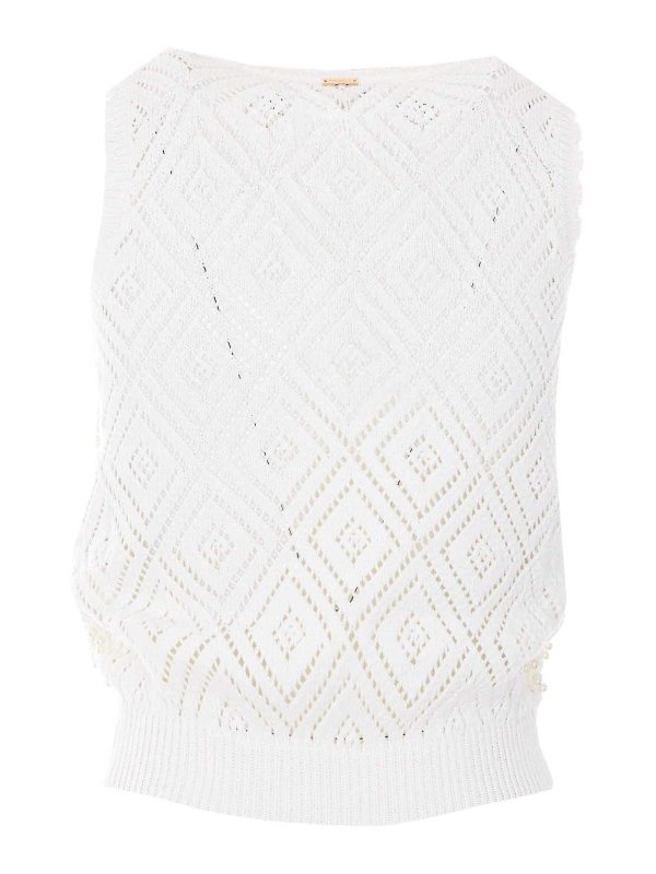 TWINSET: Tops und Tank Tops online - Top - Weiß