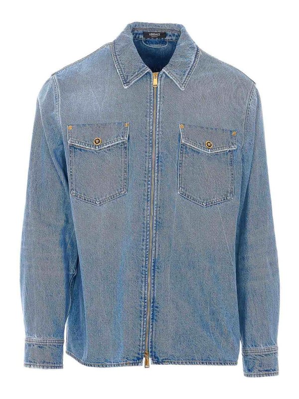 VERSACE: Camisas - Camisa - Azul