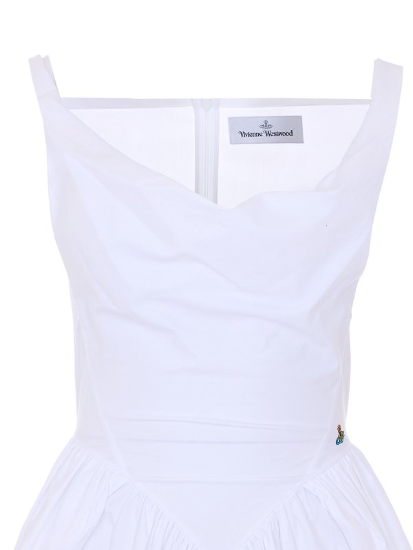 膝丈ドレス - 白 Replica 
online: VIVIENNE WESTWOOD